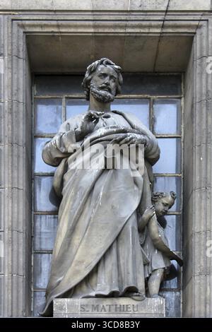 San Matteo Evangelista, la chiesa della Madeleine a Parigi Foto Stock