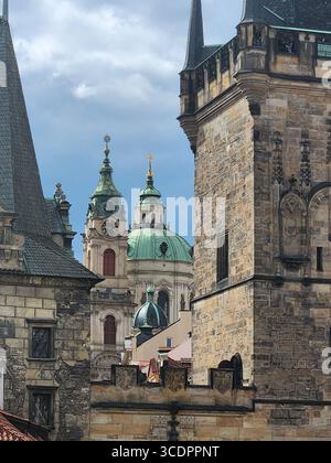 orizzonte di Praga Foto Stock