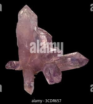 Quarzo, ametista di varietà (SiO₂), Piedra Parada, zona Las Vigas, Veracruz, Messico Foto Stock