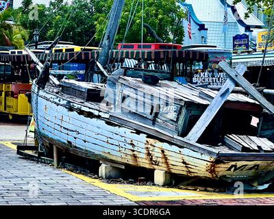 Fuori dal museo Ship Wreck di Key West, Florida Foto Stock
