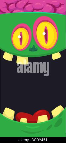 Design dei personaggi di Halloween. Illustrazione vettoriale isolata Illustrazione Vettoriale