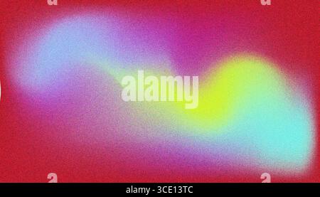 Mescola un'immagine di sfondo granulosa con sfumature rumorose e colorate. Illustrazione Vettoriale