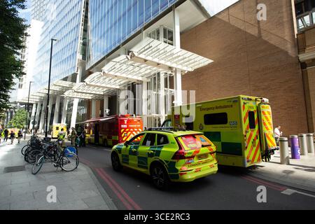 veicolo di servizio di emergenza per incidenti chimici Foto Stock