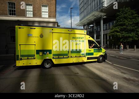 veicolo di servizio di emergenza per incidenti chimici Foto Stock