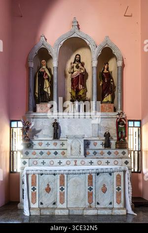 L'interno del convento e della chiesa di Nossa Senhora do Carmo, a Praca Joao Lisboa, centro storico della città di Sao Luis, a nord-est del Brasile Foto Stock