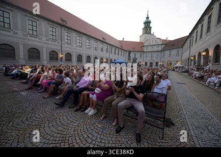 The Music of Queen live beim Brunnenhof Konzert in der Residenz, München am 13.08.2025 *** The Music of Queen live al concerto Brunnenhof nella Residenz, Monaco di Baviera il 13 08 2025 Foto Stock