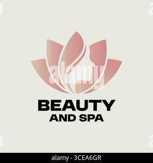 "Elegant Beauty and Spa Logo" Illustrazione Vettoriale