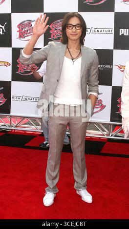 Rain alla prima di "Speed Racer" tenutasi al Nokia Theater di Los Angeles, California - 26 aprile 2008 Foto Stock
