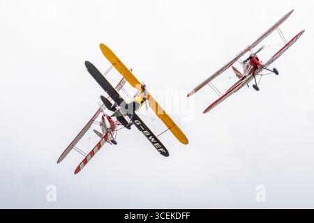 IWM Duxford Summer Airshow Stampe Formation Team Foto Stock