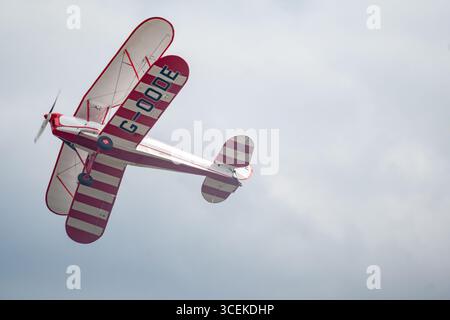IWM Duxford Summer Airshow Stampe Formation Team Foto Stock