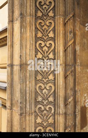 Dettagli architettonici nella città vecchia di Praga, Repubblica Ceca. Foto Stock