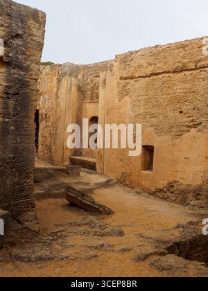 Tomba 8, necropoli di Kato Pafos, Tombe dei Re, Paphos, Cipro Foto Stock