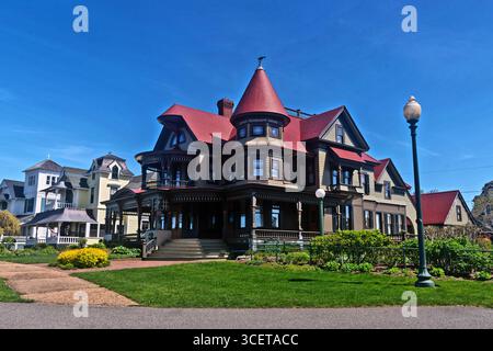 Martha's Vineyard Camp Meeting Association (MVCMA), Oak Bluffs, ma, Cape Cod, USA Foto Stock