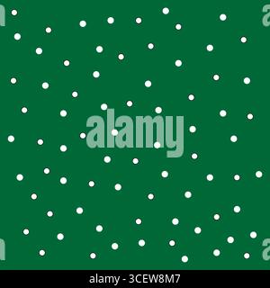 Motivo a punti bianchi. Illustrazione dei cerchi casuali. Semplice sfondo texture. Elemento decorativo vettoriale. Illustrazione Vettoriale