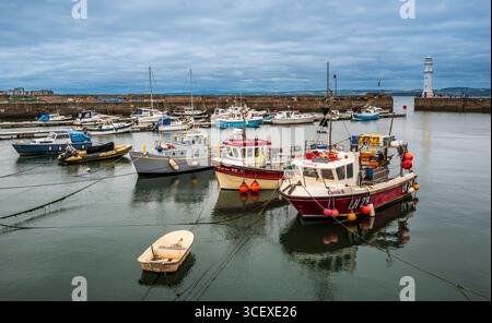 Porto di Newhaven a Edimburgo, Scozia Foto Stock