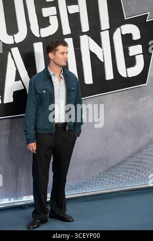 Londra, Regno Unito. 20 agosto 2025. Raff Law, figlio di Jude e Sadie Frost, arriva alla prima londinese di "Catted Stealing". Cristina Massei/Alamy Live News. Foto Stock