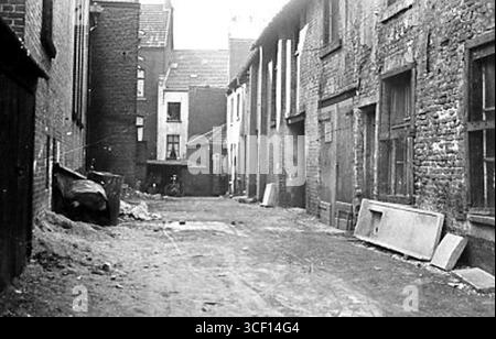 Questa fotografia del 1950 mostra Kwietheuvel a Venlo prima della demolizione e della riqualificazione. L'area è stata preparata per nuovi progetti di costruzione durante gli anni '1950 Foto Stock