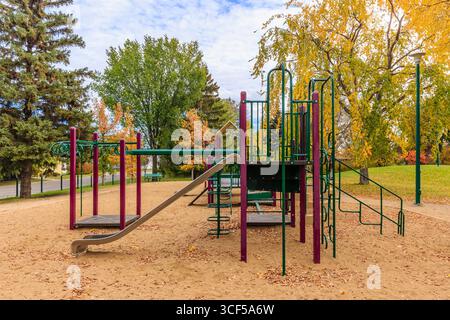 Wiggins Park si trova in zona Holliston di Saskatoon. Foto Stock