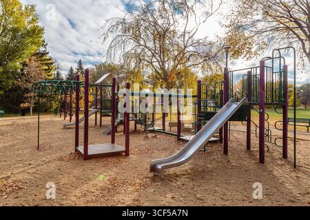 Wiggins Park si trova in zona Holliston di Saskatoon. Foto Stock