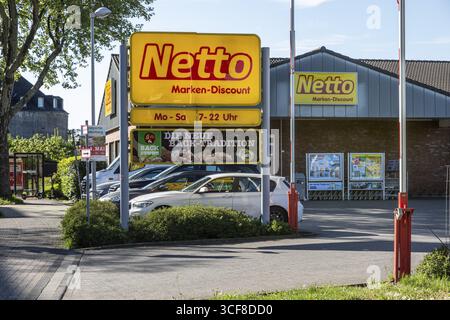 Netto Marken-Discount in Duesseldorf-Rath - Duesseldorf, Renania settentrionale-Vestfalia, Germania Foto Stock