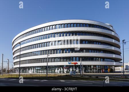 Trivago, sede centrale a Duesseldorf, Duesseldorf, Renania settentrionale-Vestfalia, Germania Foto Stock