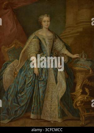 Ritratto di Maria Leszczynska (1703-1768), XVIII secolo. Foto Stock