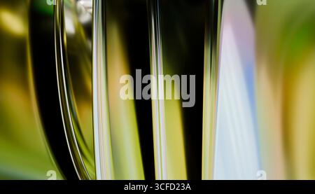 Forme colorate astratte con sfumature uniformi e curve fluide. Illustrazione, rendering Foto Stock