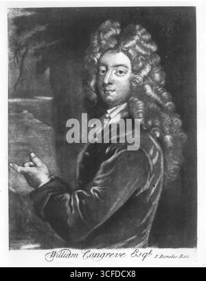 William Congreve : 24 gennaio 1670 - 19 gennaio 1729 , drammaturgo e poeta inglese Foto Stock