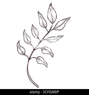 Set di illustrazioni vettoriali di pietre preziose e fiori Illustrazione Vettoriale