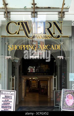 Centro commerciale Cavern Walks. Mathew Street. Liverpool. Inghilterra. REGNO UNITO. Agosto 2025 Foto Stock