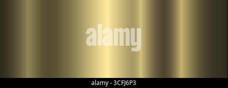 Un gradiente dorato scintillante. Sfondo astratto con effetto gradiente, metallo, trama laminata. Illustrazione Vettoriale