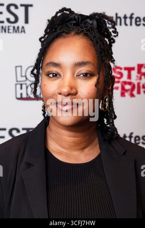 Londra, Regno Unito. 23 agosto 2025. Raven Carter ha partecipato alla premiere britannica di Noseeums durante il FrightFest 2025 all'ODEON LUXE Leicester Square. Foto: Julie Edwards./Alamy Live News Foto Stock