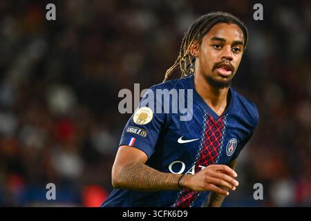 Parigi, Francia. 22 agosto 2025. Durante il match Mc Donald's Ligue 1 tra PSG e Angers SCO al Parc des Princes il 22 agosto 2025. - 22/08/2025 - Francia/Ile-de-France (regione)/Parigi - Julien Mattia/le Pictorium credito: LE PICTORIUM/Alamy Live News Foto Stock