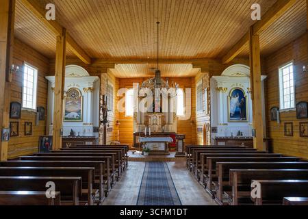Chiesa della Natività della Beata Vergine Maria a Labanoras, Lituania Foto Stock