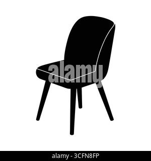 illustrazione vettoriale dell'icona sedia Illustrazione Vettoriale