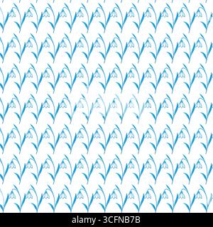 Motivo geometrico senza cuciture con forme a zigzag blu e verdi che si ripetono lungo l'inquadratura Illustrazione Vettoriale