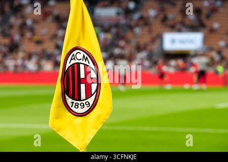 Milano, Italia. 23 agosto 2025. Stadio Meazza. Campionato Italiano di calcio di serie A. AC Milan vs Cremonese. Foto Stock