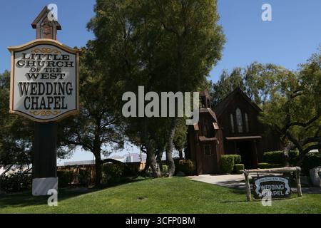 The Little Church of the West Wedding Chapel a Las Vegas, Nevada, Stati Uniti Foto Stock