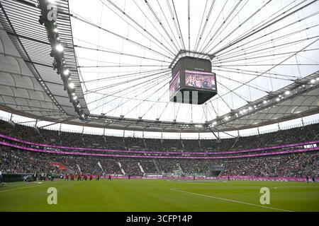 Francoforte, Germania. 23 agosto 2025. Fussball 1. Bundesliga 1. Spieltag Eintracht Frankfurt - SV Werder Brema am 23.08.2025 im Deutsche Bank Park di Francoforte Symbolbild Stadion Deutsche Bank Park le normative DFL vietano qualsiasi uso di fotografie come sequenze di immagini e/o quasi-video. Foto: Revierfoto credito: ddp media GmbH/Alamy Live News Foto Stock