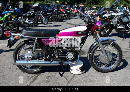 1970 Yamaha 250 a due tempi. Foto Stock