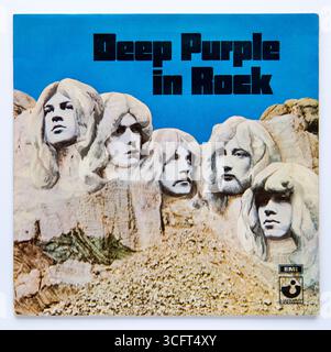 Cover LP di Deep Purple in Rock, il quarto album in studio dei Deep Purple, pubblicato nel 1970 Foto Stock
