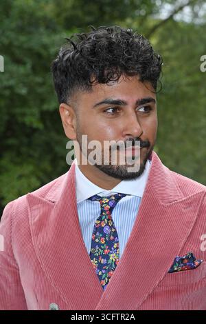 Amir Hosseiny beim AUDI ASCOT RENNTAG 2025 auf der Galopprennbahn Neue Bult ad Hannover AM 24.08.2025 *** Amir Hosseiny all'AUDI ASCOT RENNTAG 2025 all'ippodromo Neue Bult di Hannover il 24 08 2025 Foto Stock