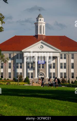 USA, Harrisonburg Virginia, campus della James Madison University Wilson Hall JMU Foto Stock