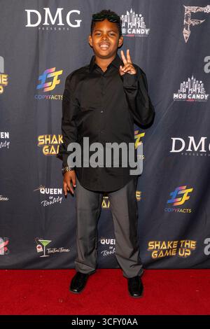 Los Angeles, Stati Uniti. 23 agosto 2025. L'attore Uzzi partecipa alla Reality Star Angela Deem ospita Song Release Event per "Queen of Reality" al Mas Mananitas di Los Angeles. (Foto di Eugene Powers/SOPA Images/Sipa USA) credito: SIPA USA/Alamy Live News Foto Stock