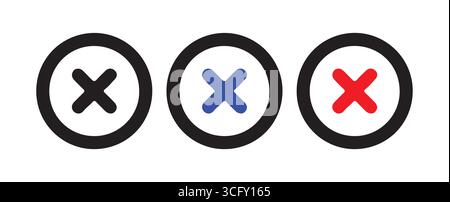 Icone di selezione moderne per l'illustrazione vettoriale delle liste di controllo digitali Illustrazione Vettoriale