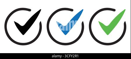 Shield di convalida con segni di spunta per l'approvazione Illustrazione Vettoriale