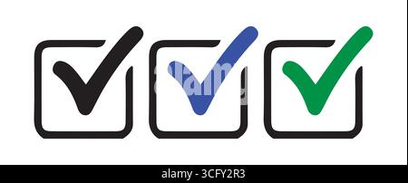 Shield di convalida con segni di spunta per l'approvazione Illustrazione Vettoriale