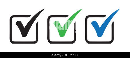 Shield di convalida con segni di spunta per l'approvazione Illustrazione Vettoriale