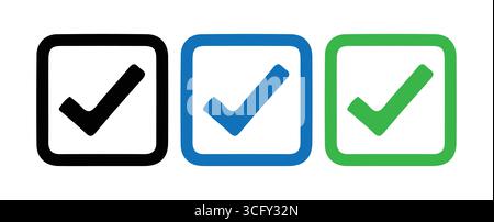Shield di convalida con segni di spunta per l'approvazione Illustrazione Vettoriale