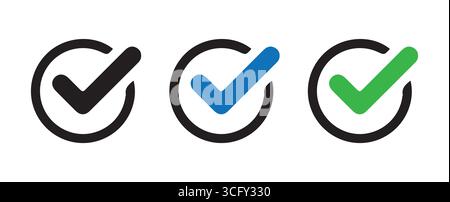 Shield di convalida con segni di spunta per l'approvazione Illustrazione Vettoriale